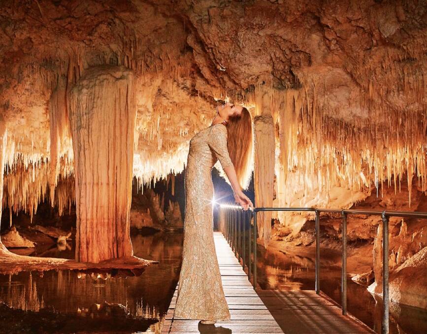 Tim Campbell's dramatic capture of Dianne Laurance in Lake Cave won him the CEO's commendation for the This South West Life 2017 photography competition.
