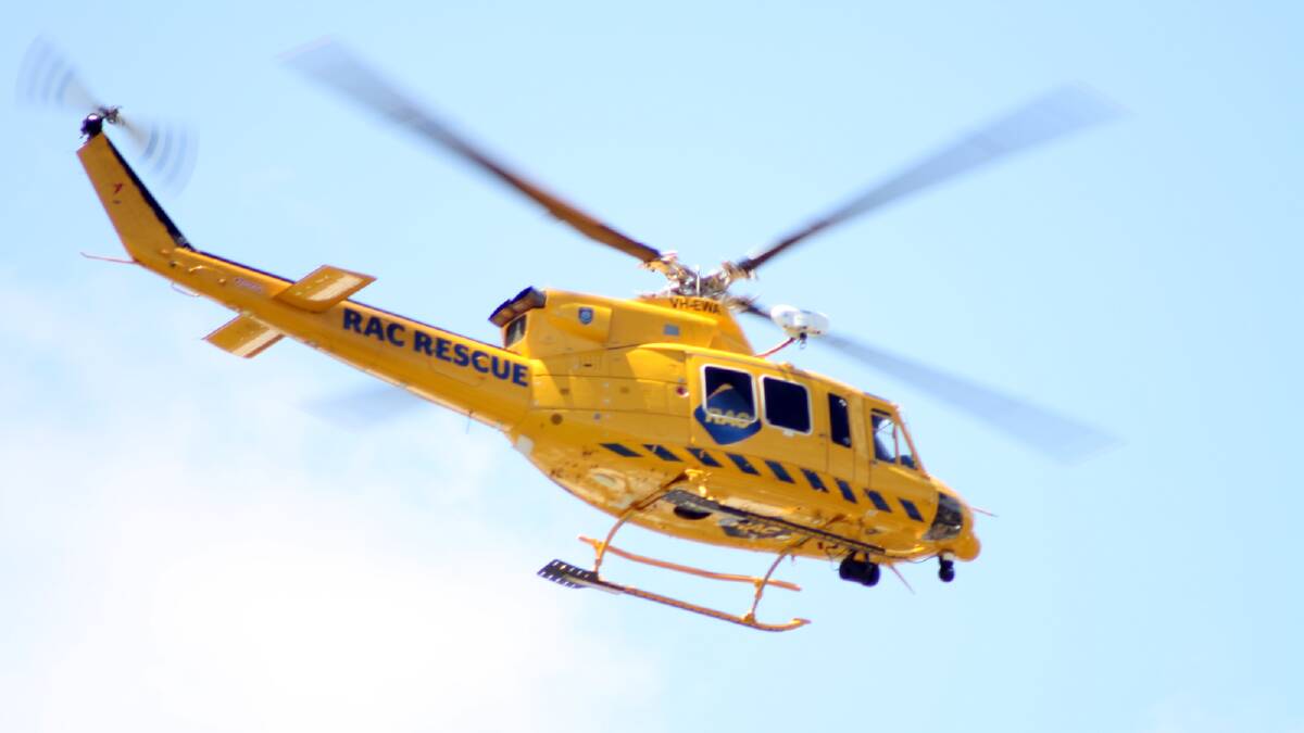 Helicopter rescues diver