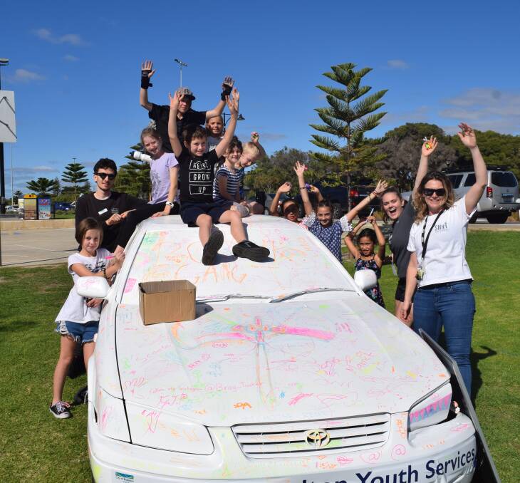 School holiday fun kicked off in Busselton with the South West Youth Festival. Image Sophie Elliott.