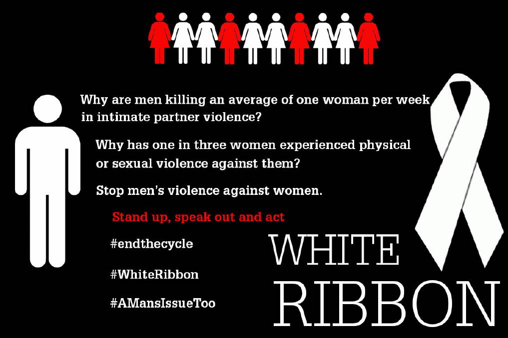 Awareness will be raised in Busselton on Saturday for White Ribbon Day. Image supplied.
