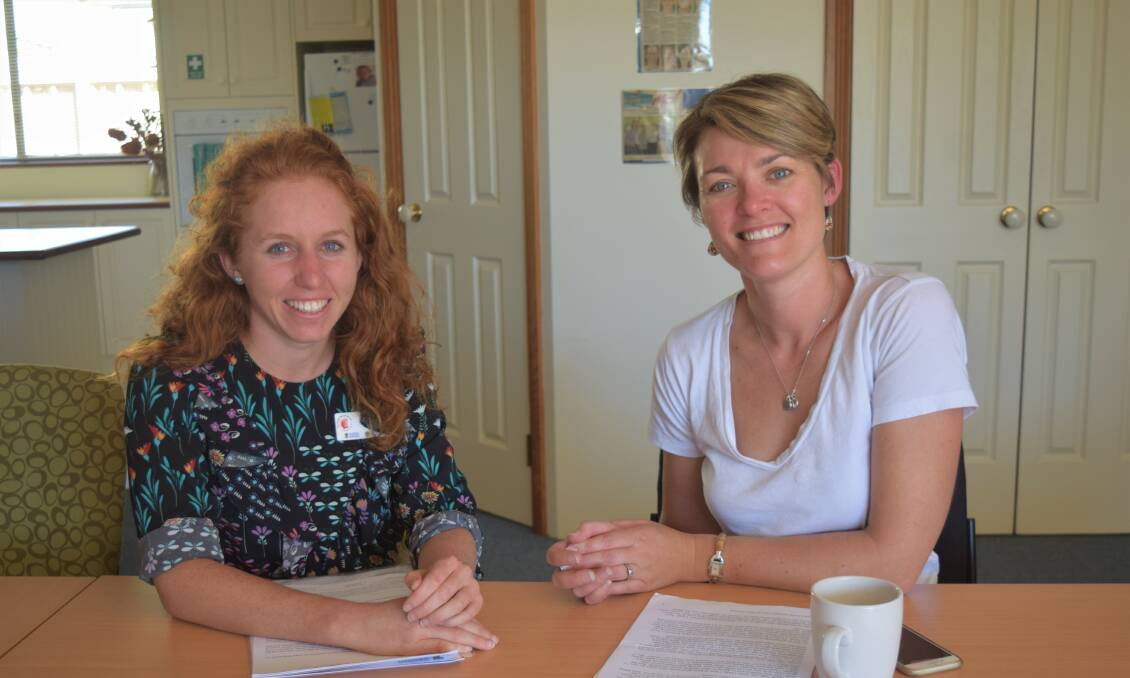 UWA medical student Anna Kelly and The Rural Clinical School of WA lead medical coordinator Dr Sarah Moore are part of The Busselton Advance Care Planning Project research team. Image Sophie Elliott.