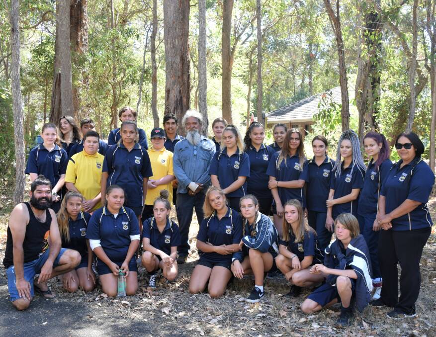 Students from Busselton Senior High School had a learning experience in nature's classroom when they visited Carbanup Reserve. Image Sophie Elliott.