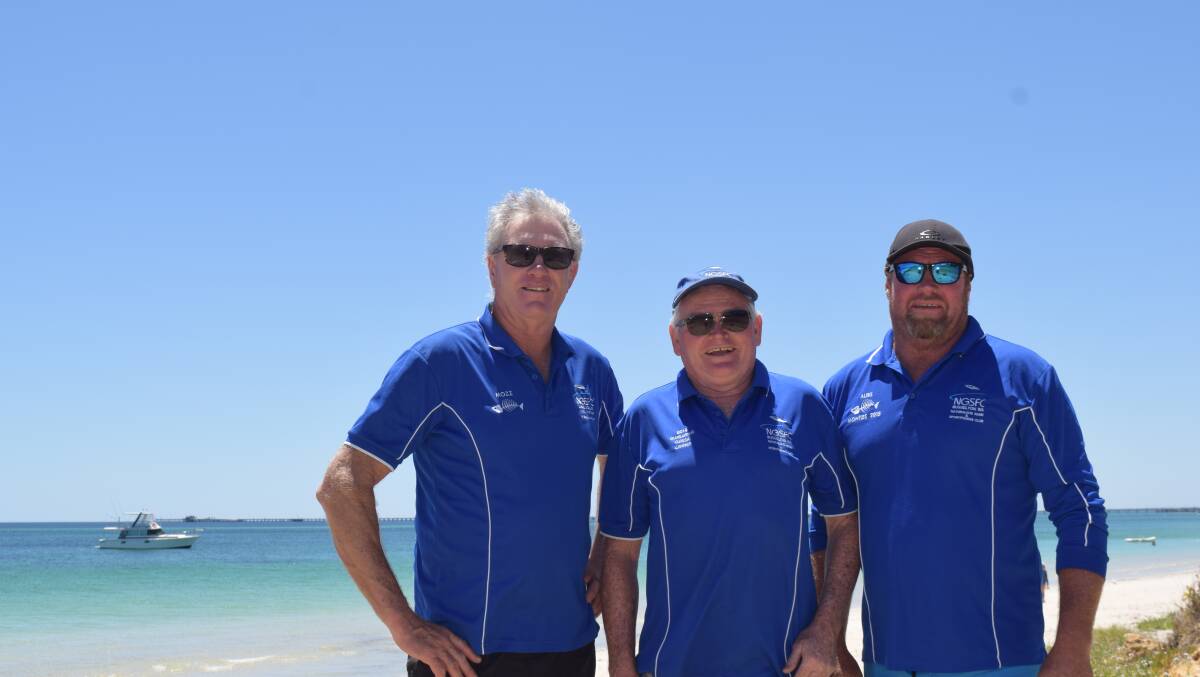 Bluewater Classic committee members Graham Morris, Barry Conway and Jason Albrey are keen for a great weekend of fishing off Geographe Bay. Image Sophie Elliott.
