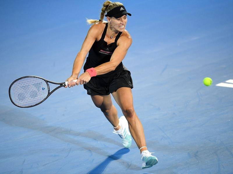 Defending champion Angelique Kerber has been knocked out of the Sydney International.