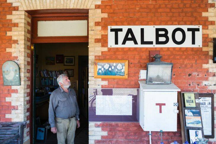 Ralph Durr currently runs a store and museum at the old Talbot Railway station selling Books and Collectables Christopher Howe and Jayne Newgreen ?????? owners of Talbot Provedore and Eatery
Talbot - Victoria's smallest town with a train station.  Domain feature story - credit: Greg Briggs