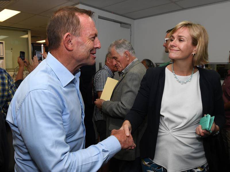Tony Abbott drew ahead of Zali Steggall on the Warringah ballot paper.