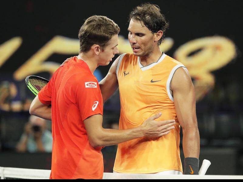 Rafael Nadal was too good for Alex de Minaur at the Australian Open.