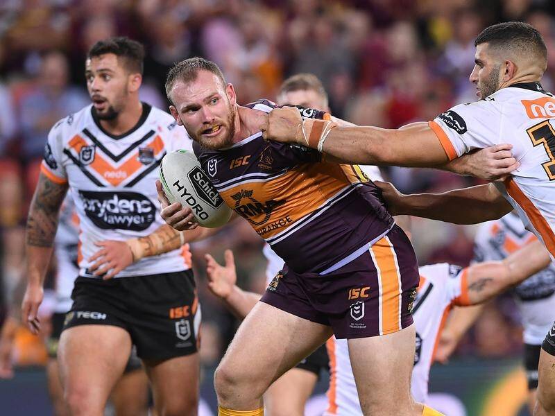 Matt Lodge will miss Brisbane's clash with Canberra because of a throat injury.