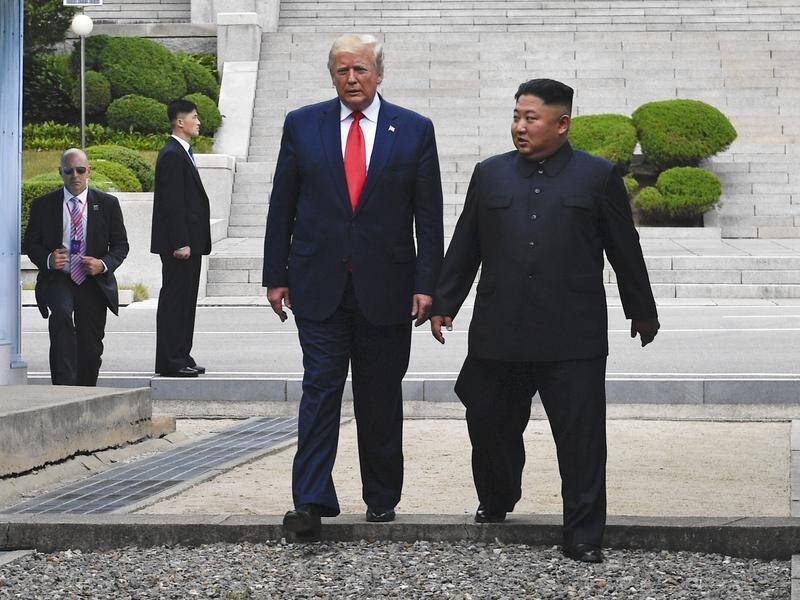 US President Donald Trump met Kim Jong-un at the Demilitarised Zone last month.