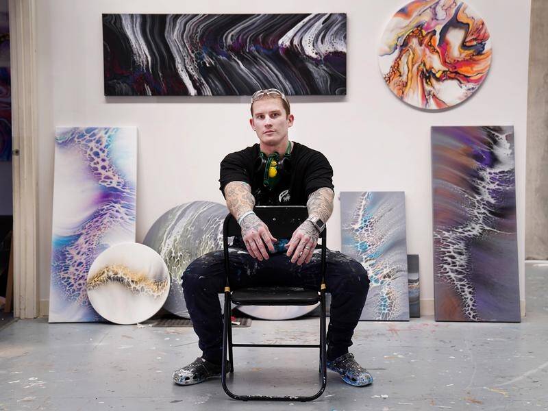 Dayne Beams has used art therapy as an outlet to maintain his mental health.