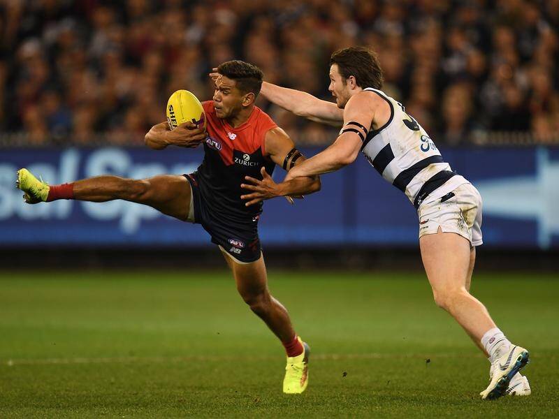 Melbourne's Neville Jetta is relishing his first finals series after 10 seasons in the AFL.