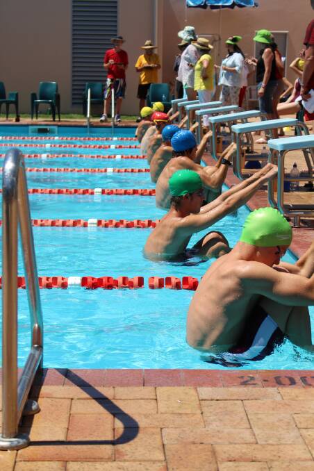 50 metre backstroke Year 11 boys