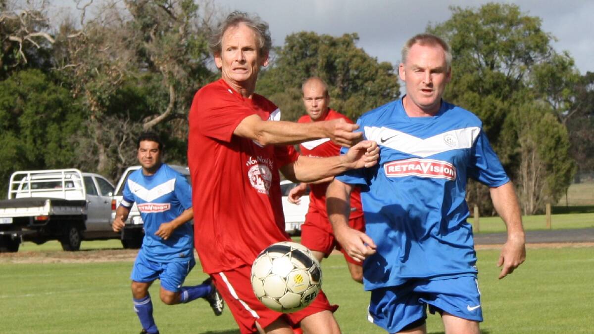 Geographe's Bill Parsons against round one opponent, Busselton.