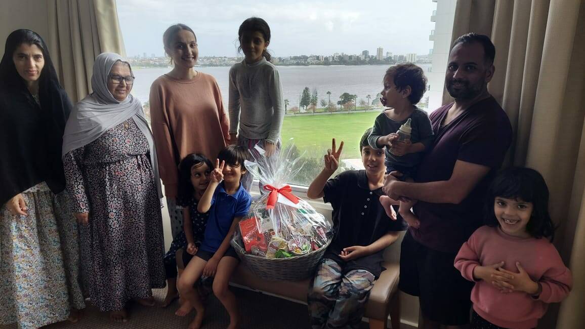 GAP Legal Services is welcoming all its clients with a personalised "Welcome to Australia" message along with fruit basket. With more arrivals, fruit baskets are being received in Perth, Adelaide, Sydney and Brisbane. Picture: GAP Legal Services