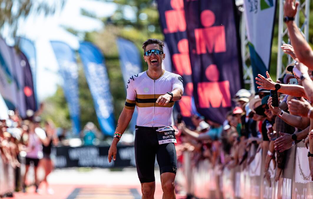 MATT THE MACHINE: Burton is the fourth fastest athlete to ever grace the IRONMAN WA course. Photo: Supplied