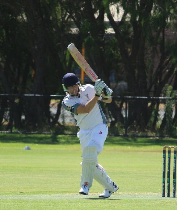 Miles Darragh defied the odds and hit 39 runs in trying circumstances to lead Vasse to victory at Bovell Park. Picture by Vanessa Hatton. 