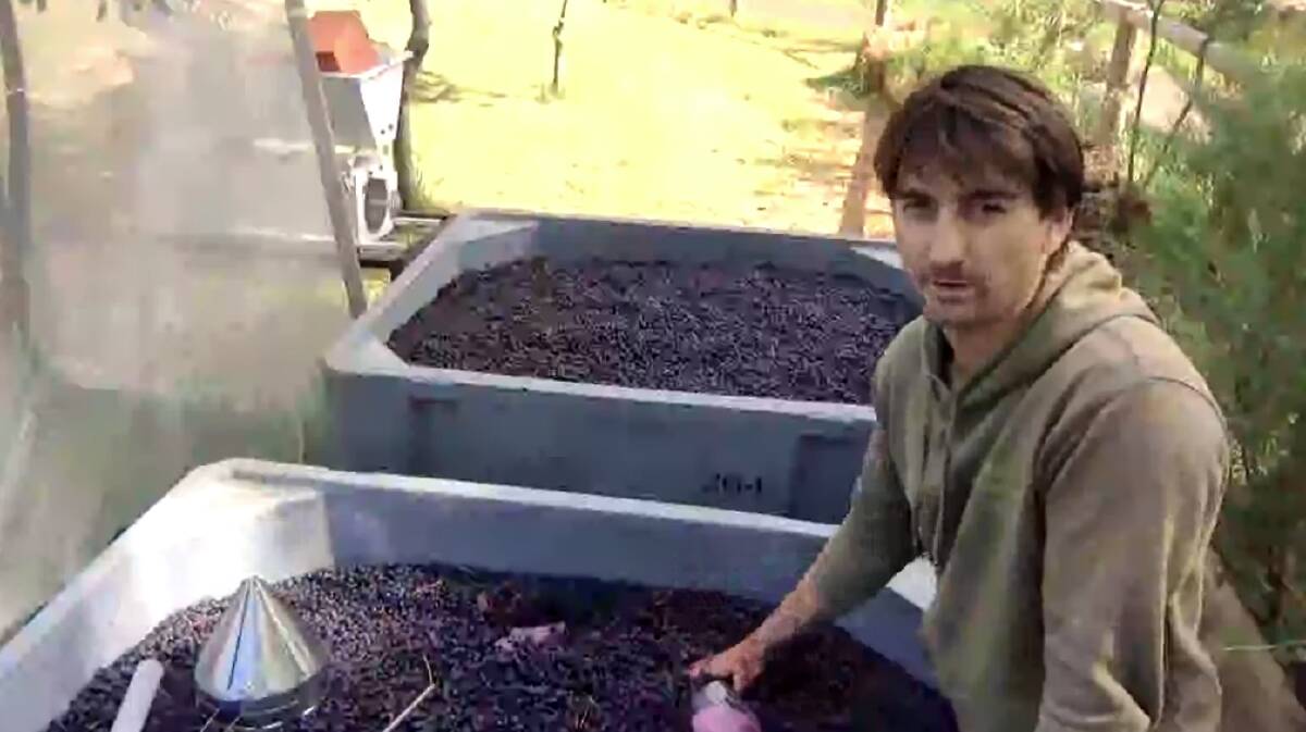 Skigh McManus has been livestreaming the making of his 2020 Cabernet from his Karridale winery. 