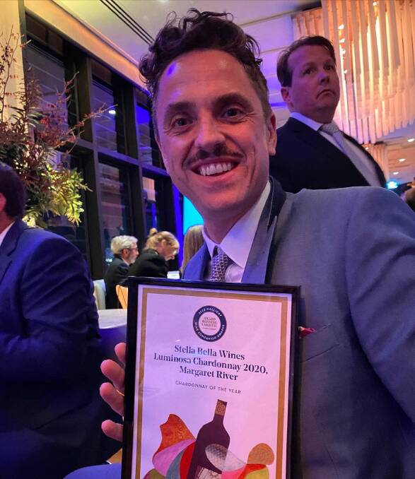 Stella Bella's Luke Jolliffe collects another award on behalf of his passionate winemaking team. 