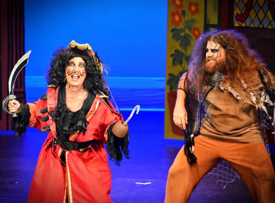 Carolyn Forte and Errol Beere perform in the 2021 Margaret River Theatre Group Pantomime. Photo: Nicky Lefebvre