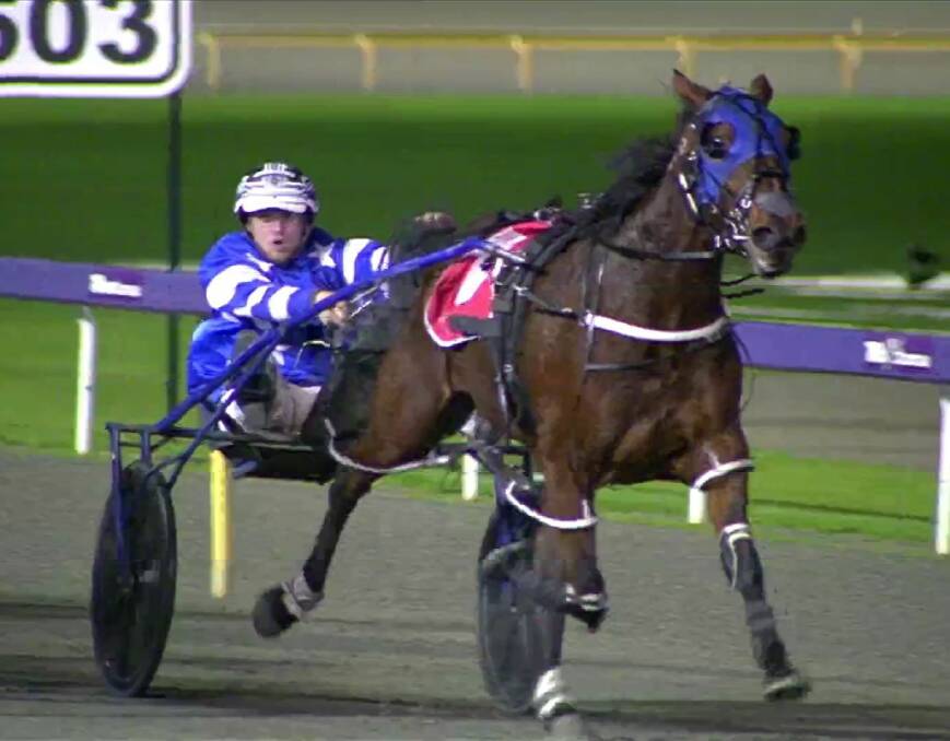 Simply fabulous: Aiden De Campo driving Purest Silk to the win at Gloucester Park on July 5. Photo: Supplied.