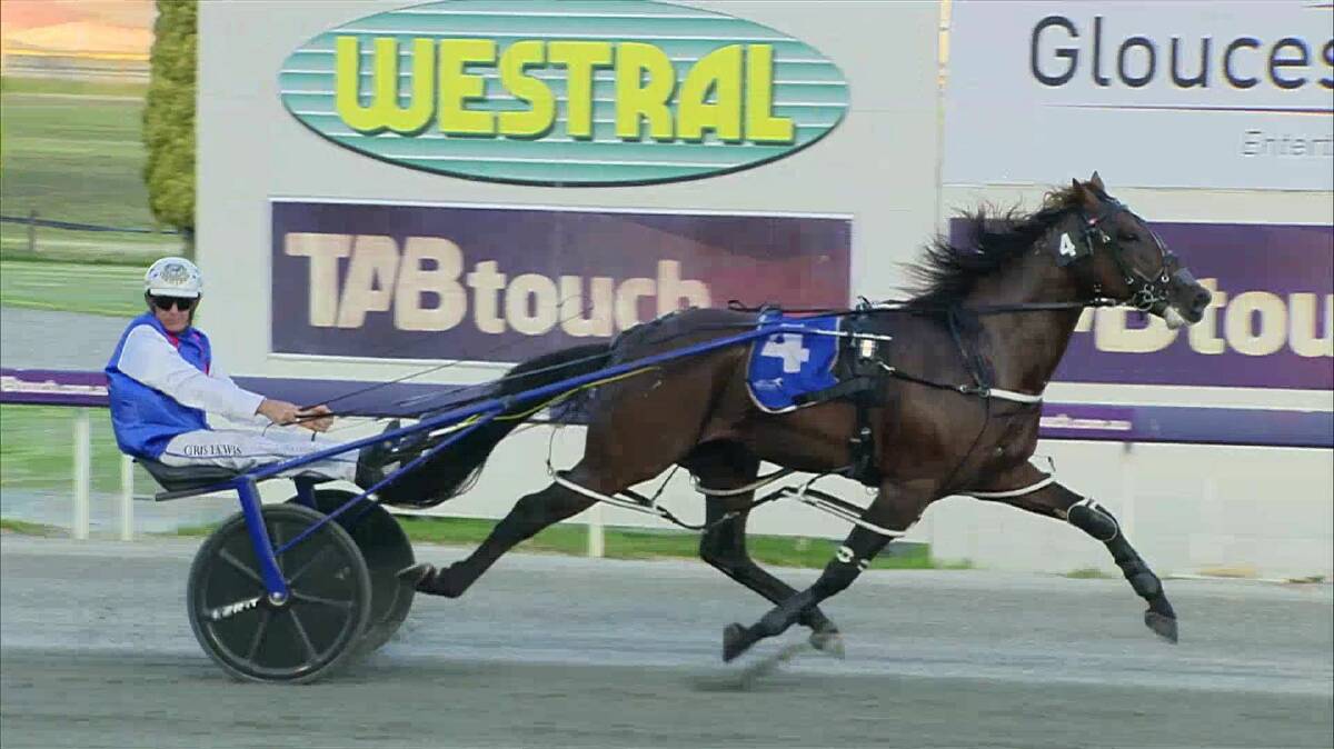 Continuing to impress: Culpeka and Chris Lewis winning easily at Gloucester Park. Photo: Supplied. 