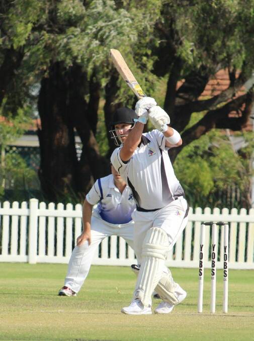 SETTING THE PACE: Opening batsman Ben Clarke led the way for YOBS with a half-century in Saturday’s A-grade T20 grade final against Dunsborough. Photo: Vanessa Hatton.
