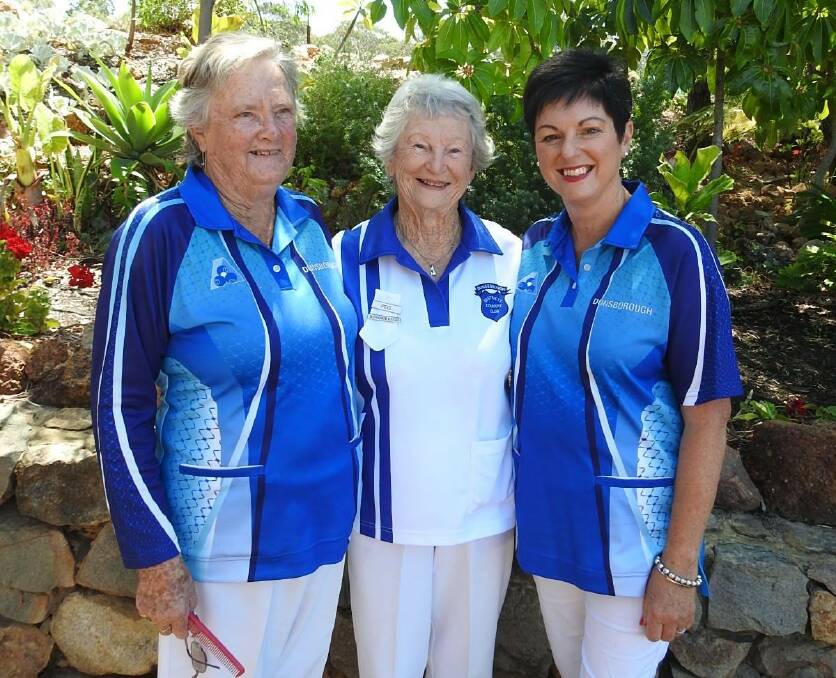 Joint effort: Pairs champions Daisy Grist, Peg Howley and Nina Boyne. Photo: supplied.