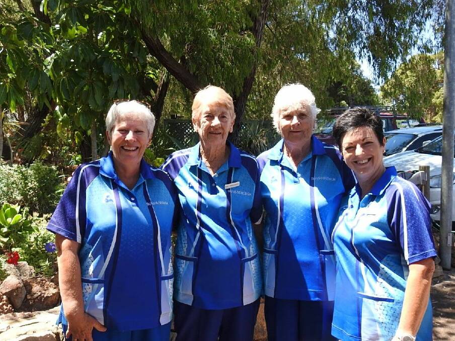 Top team: Winners Gail Barry, May Armstrong, Jean Kelly and Nina Boyne. Photo: Supplied.
