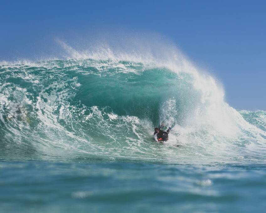 Catching a wave: Joe Jordanoff. Photo: Cameron Smith.