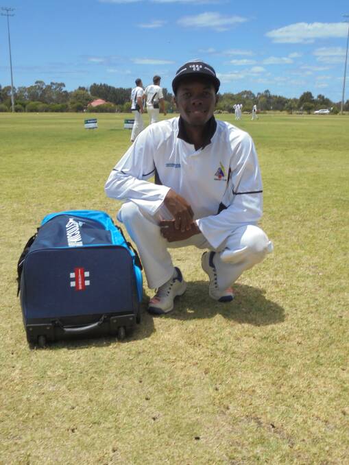 New addition: Zimbabwean Ardene Ruhode, who has joined YOBS, is the latest overseas import to bolster the Busselton-Margaret River cricket competition this year. Photo: Allan Miller.