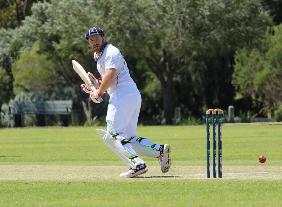 ALL POISE: Dunsborough A-Grader allrounder Josh Reagan enjoyed participating in Saturday's win over Margaret River Hawks at the Dunsborough Playing Fields. Photo: Vanessa Hatton.