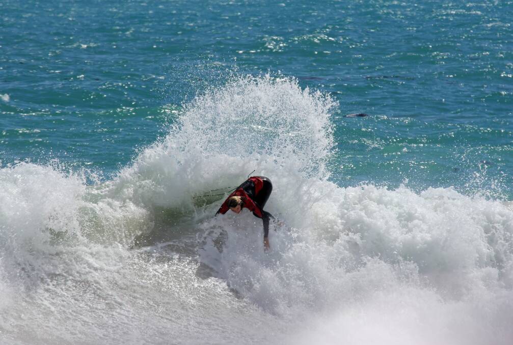 Best junior surfer: Yallingup's Ollie Henry. Photos: Justin Majeks.