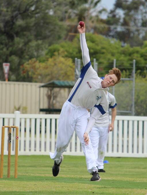 RARE ACHIEVEMENT: Josh Perks, 17, joined elite company with his performance on the cricket field at Barnard Park last Saturday afternoon. Photo: Vanessa Hatton.