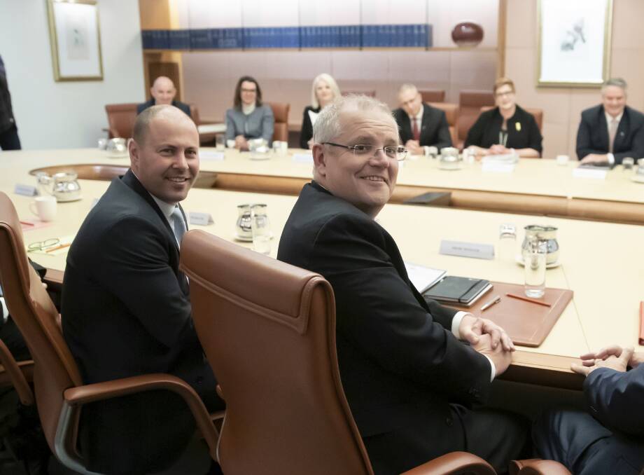 Management issues: Treasurer Josh Frydenberg, left, and Prime Minister Scott Morrison are facing calls to implement significant economic reforms to ward of the threat of a global downturn. 