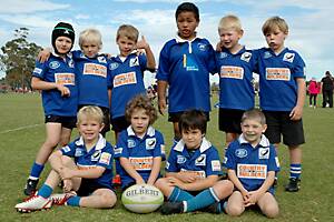 The Busselton Jets under-7 rugby team.