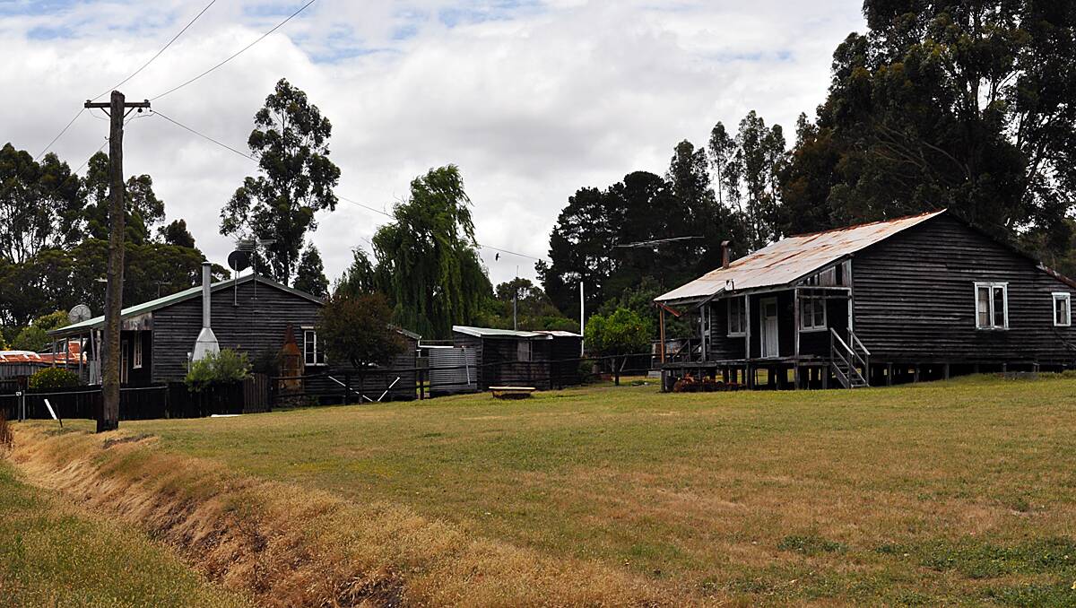 The town today: Two of the houses in Jarrahwood.