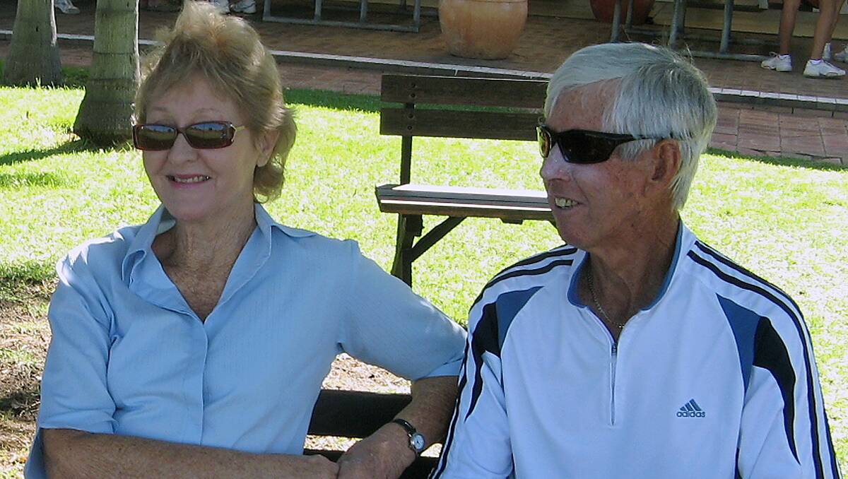 Derek Chadwick with his wife Jan. 