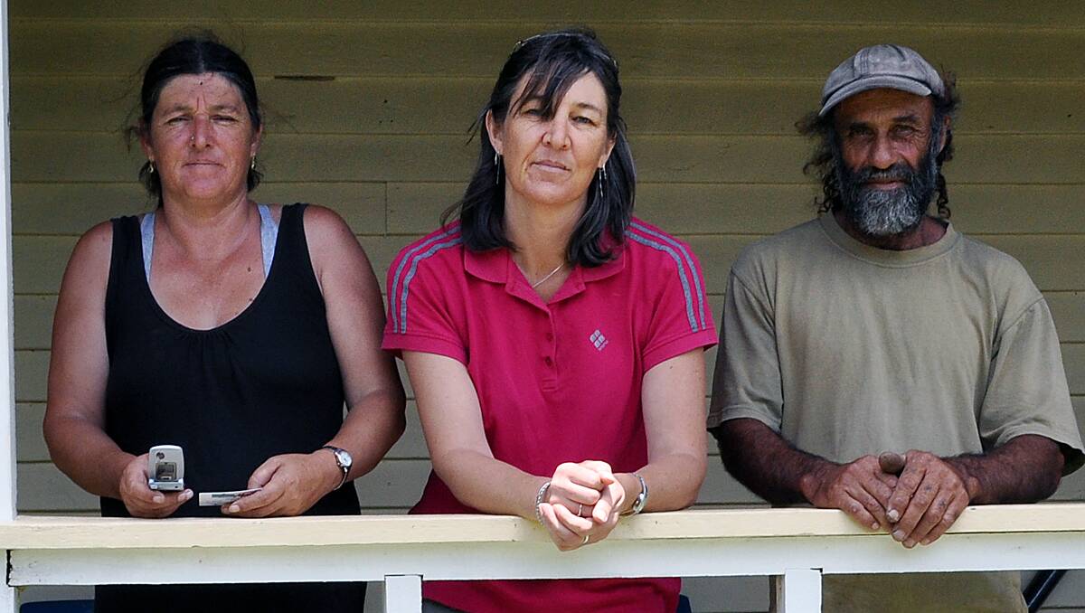 Helen Payne, her sister Christine and  Mark Cannon. 