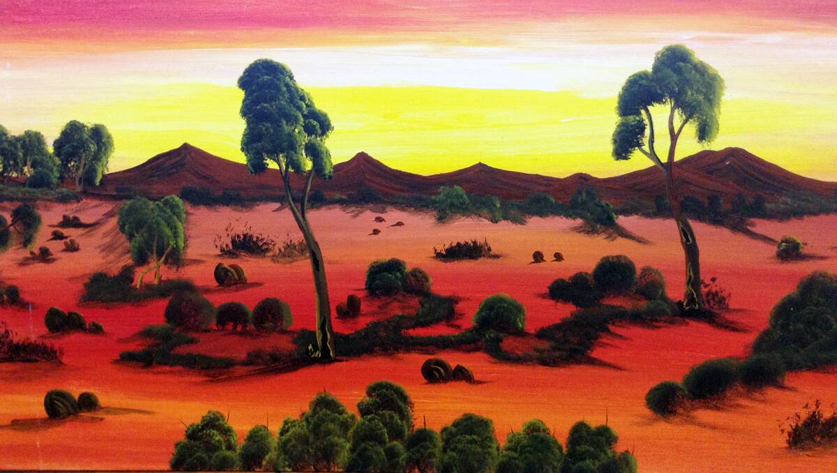 This painting, by upcoming Bunbury artist Ryan Pearce, is among the unique works that will be on display.